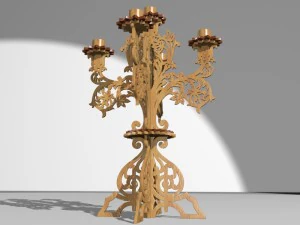 candlestick candleholder 3D Model