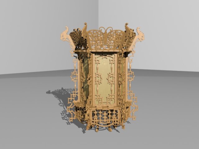 lantern chinese Model 3D .c4d .max .obj .3ds .fbx .stl .blend 