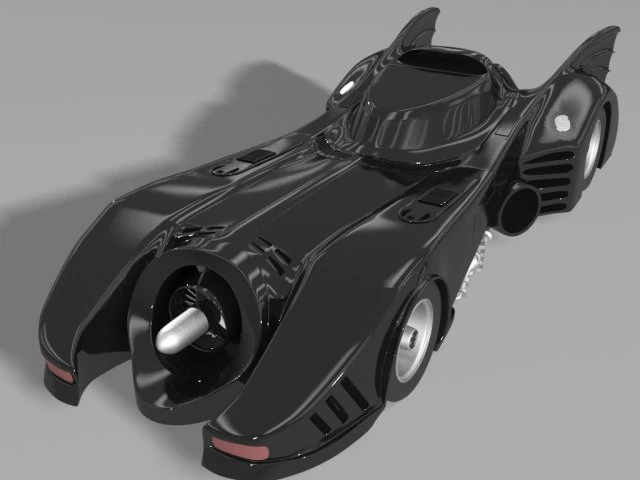 batmobile 3D Model .c4d .max .obj .3ds .fbx .stl .blend 