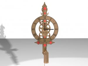 Vintage-Uhren 3D Modell