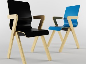 contemporary chair 3D Модель