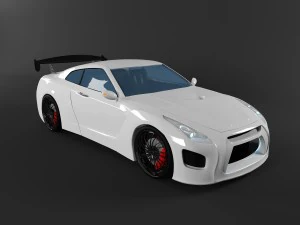 निसान जीटी-आर 3D मॉडल
