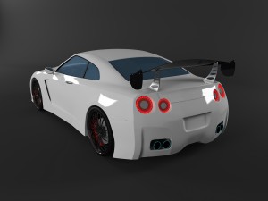 nissan gt-r Modello 3D