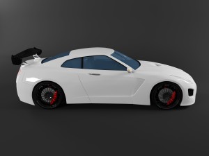 nissan gt-r Modello 3D