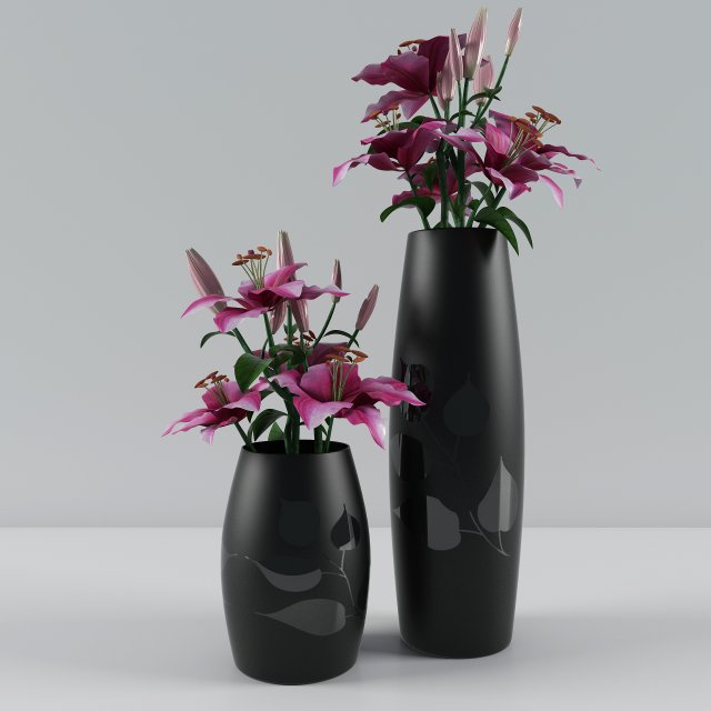 lily Model 3D .c4d .max .obj .3ds .fbx .stl .blend 