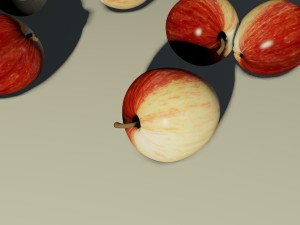 apple in box 3D 模型