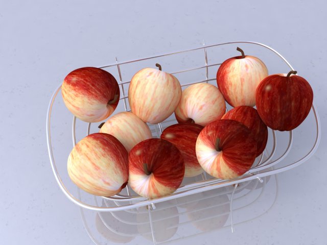 apple 3D Modell .c4d .max .obj .3ds .fbx .stl .blend