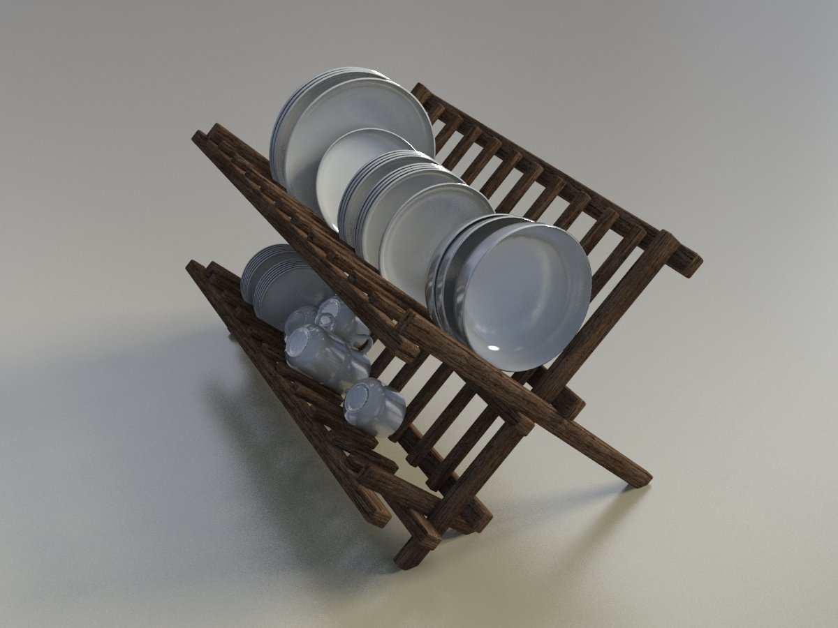 dish drainer 3D Model in Cookware Tools 3DExport