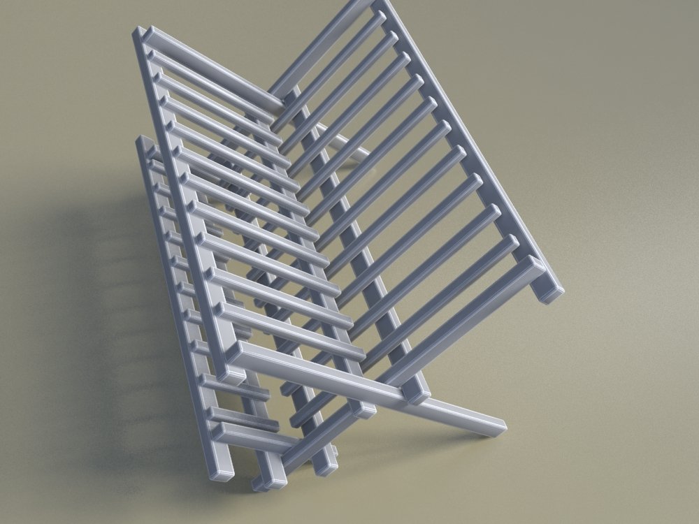 dish drainer 3D Model in Cookware Tools 3DExport