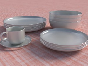 dishes 3D 모델