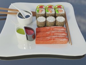 sushi omnomnom 3D Модель