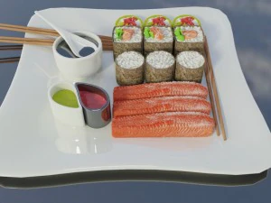 sushi omnomnom 3D Model