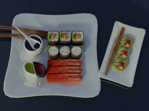 sushi omnomnom 3D Model