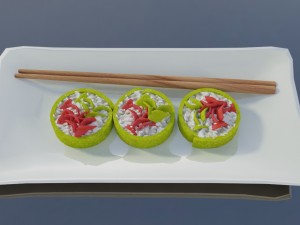 sushi omnomnom 3D Модель