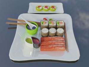 sushi omnomnom 3D Model
