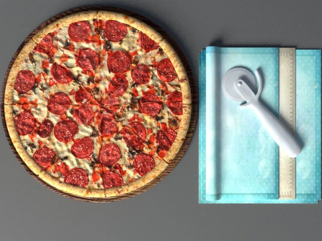 pizza omnomnom 3D Model .c4d .max .obj .3ds .fbx .stl .blend 