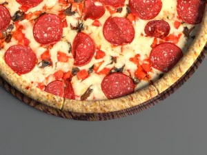 pizza omnomnom 3D Model
