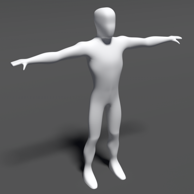 simple man 3D Модель .c4d .max .obj .3ds .fbx .stl .blend 