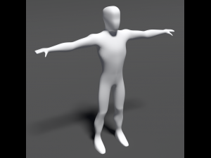 simple man Modèle 3D