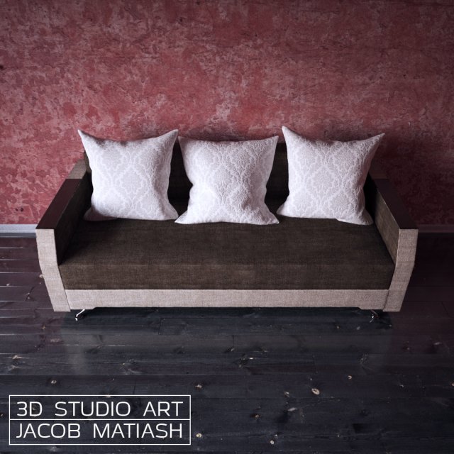 sofa Modèle 3D .c4d .max .obj .3ds .fbx .stl .blend 