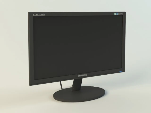lcd samsung syncmaster e2020 3D Model .c4d .max .obj .3ds .fbx .stl .blend