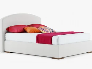 Bett Domingo Milano Bettw&auml;sche 3D Modell