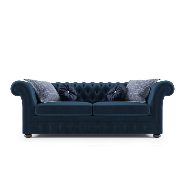 sofa chesterfield 3D Model .c4d .max .obj .3ds .fbx .stl .blend 