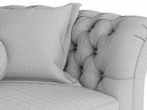 sofa chesterfield 3D Model