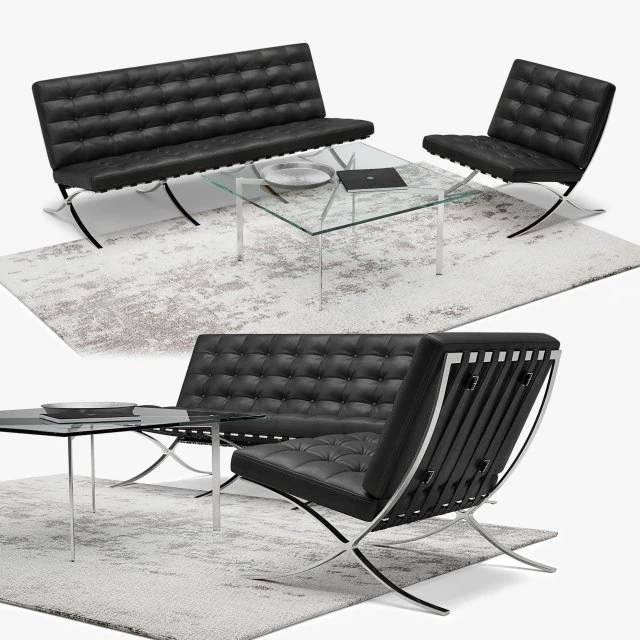 barcelona set 3D Model .c4d .max .obj .3ds .fbx .stl .blend 