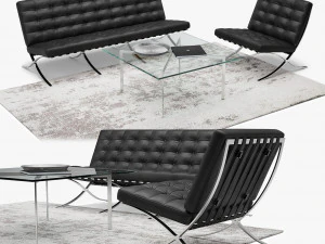 ensemble de Barcelone Modèle 3D