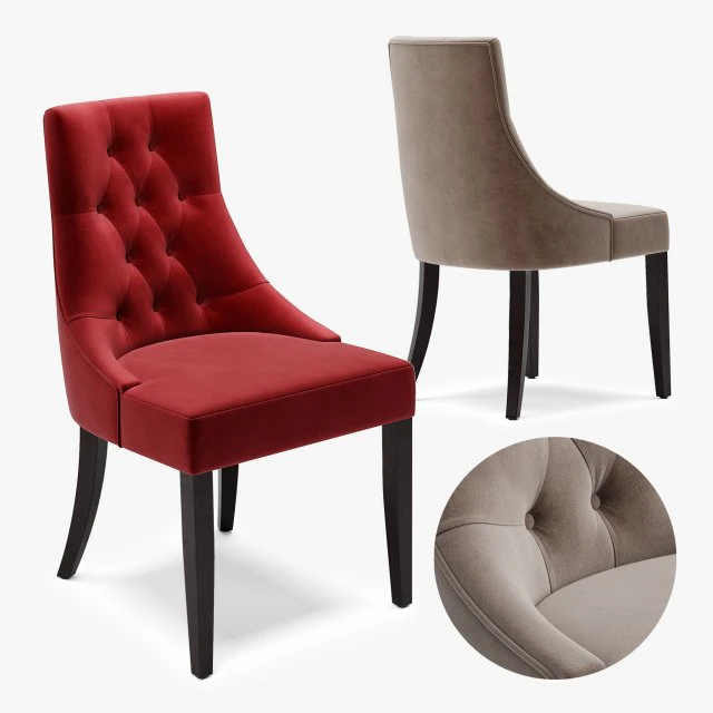 chair dining b 3D Model .c4d .max .obj .3ds .fbx .stl .blend 