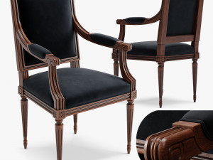 chair louis xvi a Modelo 3D