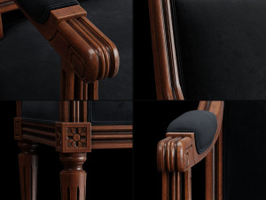chair louis xvi a 3D Model