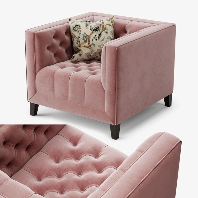 armchair pinkslip a 3D Model .c4d .max .obj .3ds .fbx .stl .blend