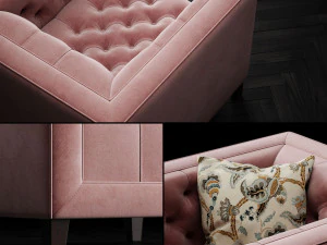 armchair pinkslip a 3D Model