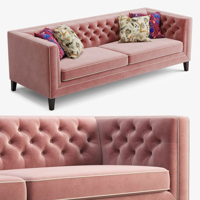 sofa pinkslip b 3D Model .c4d .max .obj .3ds .fbx .stl .blend 
