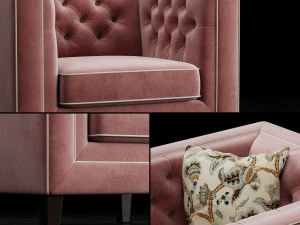armchair pinkslip b 3D Model
