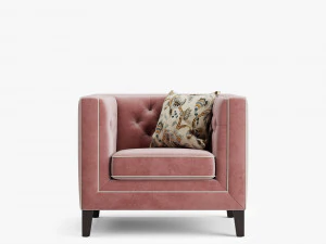 armchair pinkslip b 3D Model