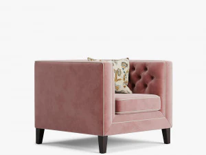 armchair pinkslip b 3D Model