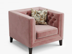 armchair pinkslip b 3D Model