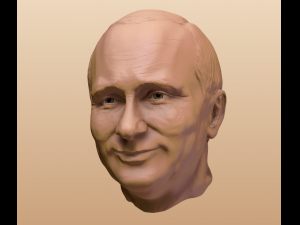 real face model of vladimir putin 3D Print Model
