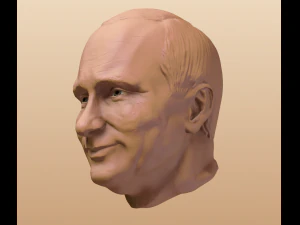 real face model of vladimir putin 3D Print Model