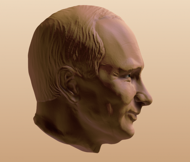 Download real face model of vladimir putin 3D Model
