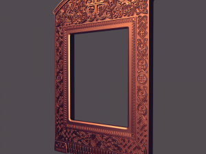 byzantine icon frame case Model Cetak 3D