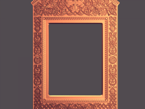 byzantine icon frame case Model Cetak 3D
