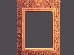 byzantine icon frame case 3D Print Model