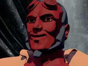 hellboy rigged model for animation in blender 3D Модель