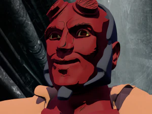 hellboy rigged model for animation in blender 3D Model