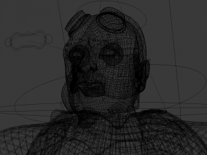 hellboy rigged model for animation in blender 3D Модель