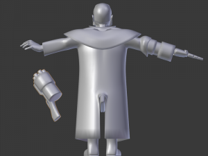 hellboy rigged model for animation in blender 3D Модель